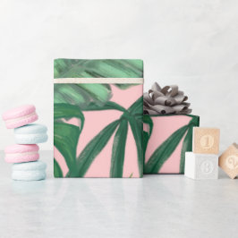 Tropiskt Monstera-löv festlig lövverk Presentpapper