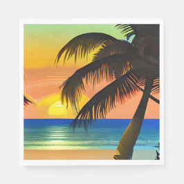 Tropiskt möte pappersservett