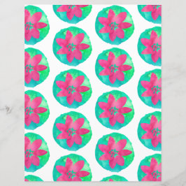 Tropiskt nedre Multifärgad för rosa Grönt Pappert