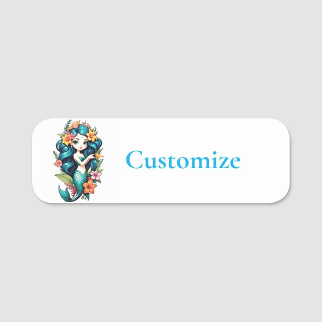 Tropiskt nedre Sjöjungfru Thunder_Cove Namnbricka (Framsida)