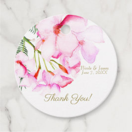 Tropiskt Oas Rosa Grön Hawaiiansk Bröllopsfest Gåvor Etiketter