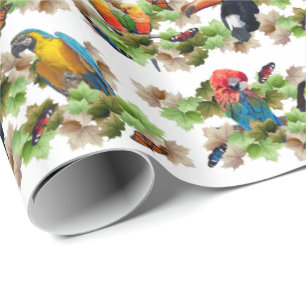 Tropiskt omslagspapper presentpapper