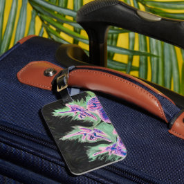 'Tropiskt Orchid' målning på en Bagagebricka