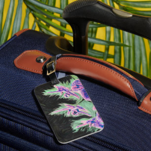 'Tropiskt Orchid' målning på en Bagagebricka