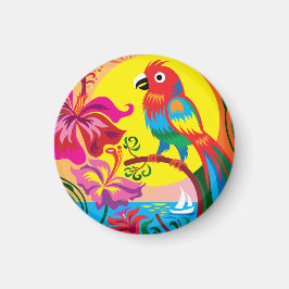 Tropiskt papegojparadis magnet