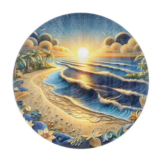 Tropiskt Pappert Quilling-effekter för Ocean View (Framsidan)