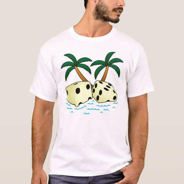 Tropiskt para O tärning Tee Shirt (Framsida)