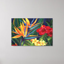 Tropiskt Paradis Hawaiian Stor Lindad Canvas