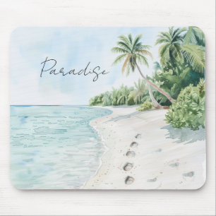 Tropiskt Paradis Strand Palmer Musmatta