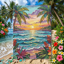 Tropiskt Paradis | Tänker på Dig Kort