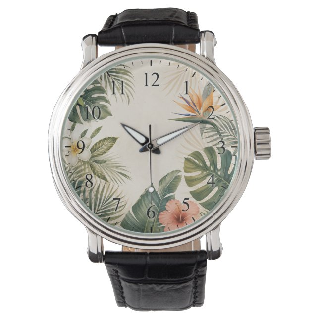 Tropiskt Paradis Urskiva Armbandsur (Framsida)