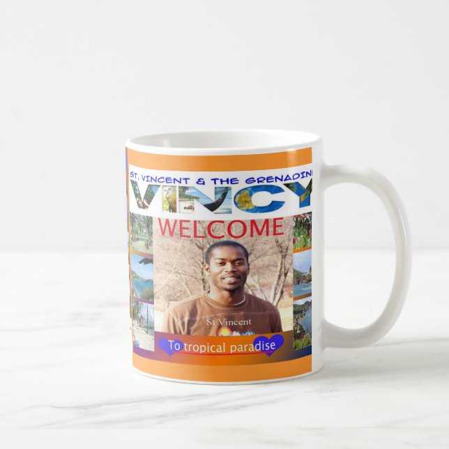 tropiskt paradis, vincent ö kaffemugg (Höger)
