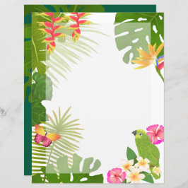 Tropiskt Paradis Vit Blank