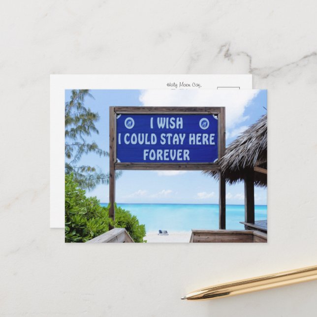 Tropiskt Paradis Vykort (Fram/Back In Situ)