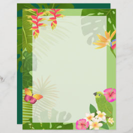 Tropiskt paradise Grönt Blank