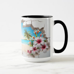 Tropiskt paradisfack - 3D Mug Mugg