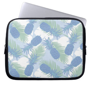 Tropiskt pastellfärgat ananasmönster laptop fodral