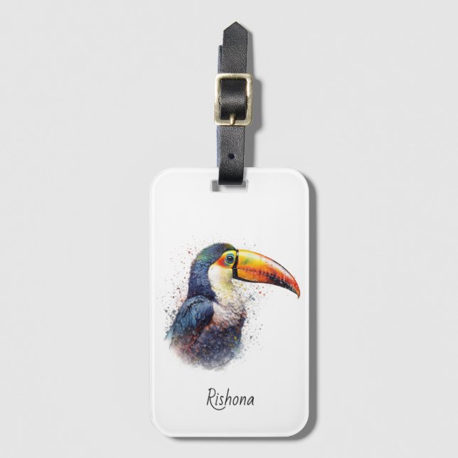 Tropiskt pekdon, anpassningsbar bagagebricka (Framsida vertikal)