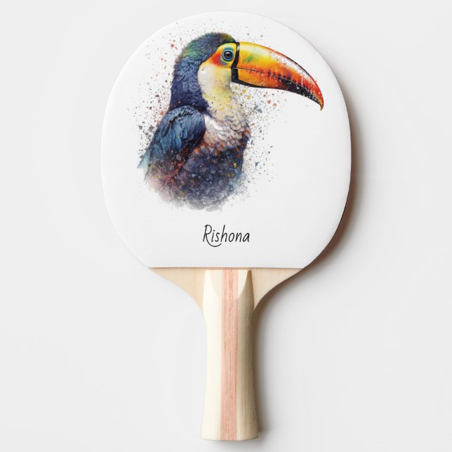 Tropiskt pekdon, anpassningsbar pingisracket (Framsidan)
