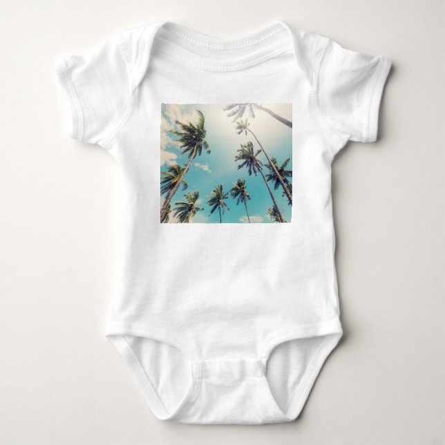 Tropiskt persikeringslandskap t shirt (Framsida)