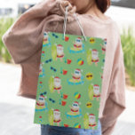 Tropiskt persiko Surfing Santa Cute Jul<br><div class="desc">Den här designen kan vara personlig om du väljer Redigera design. Du kan också överföra till andra objekt. Kontakta mig på colorflowcreations@gmail.com eller använda alternativet chatta överst på sidan om du vill ha den här designen på en annan produkt eller behöver hjälp. Se mer av mina design eller följ mig...</div>