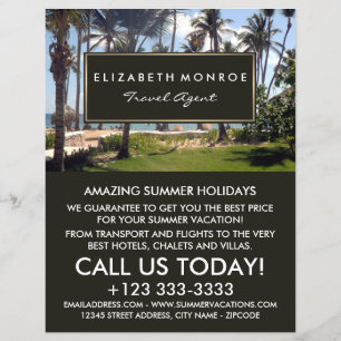 Tropiskt persiko, Travel Agent-reklamflygare Reklamblad