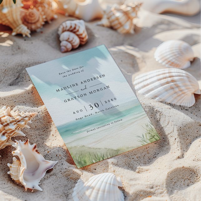 Tropiskt persikofoto med vattenfärg Spara datum Inbjudningar (Skapare uppladdad)