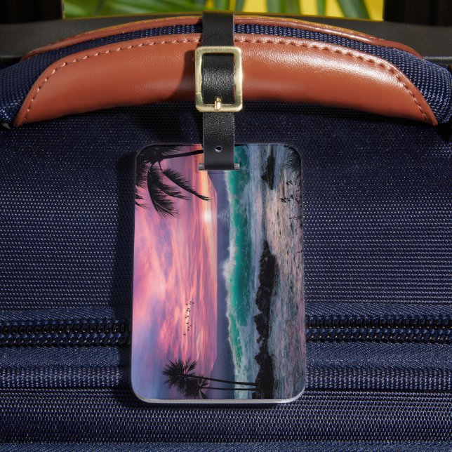 Tropiskt persikor bagagebricka (Framsida Insitu 2)