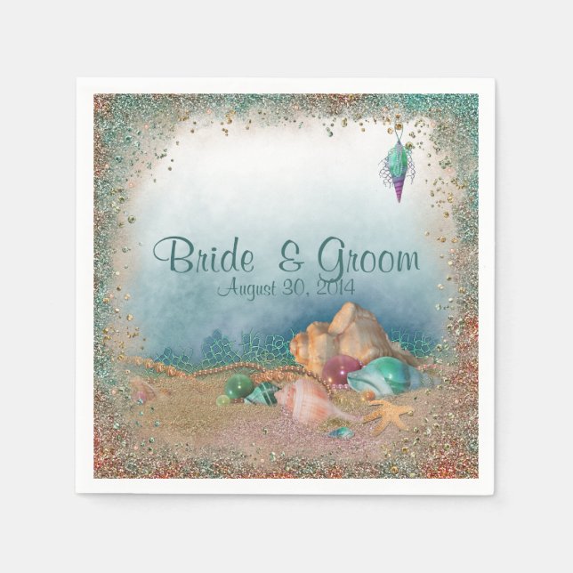 Tropiskt persikor pappersservett (Framsidan)