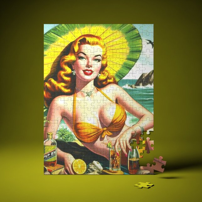 Tropiskt Pinup för vintage Pussel (Skapare uppladdad)