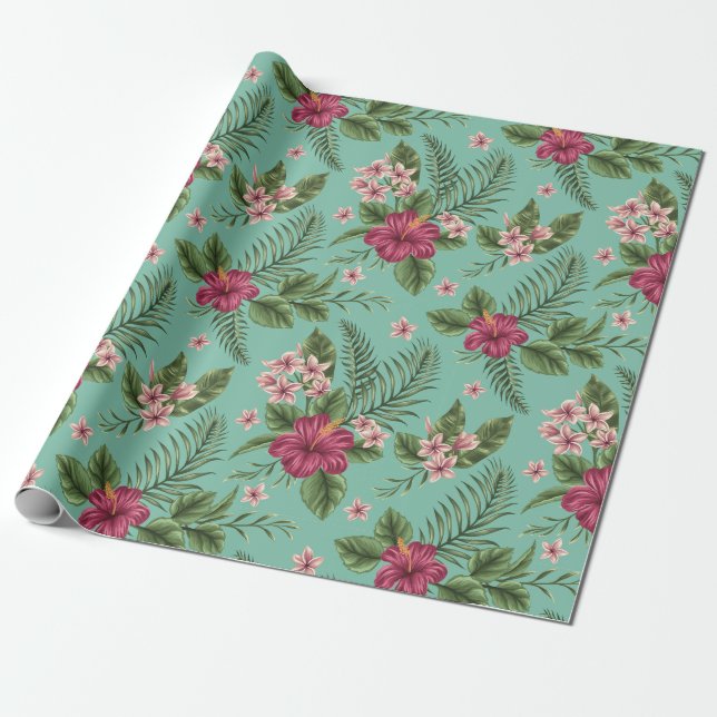 Tropiskt Presentpapper (Utrullad)