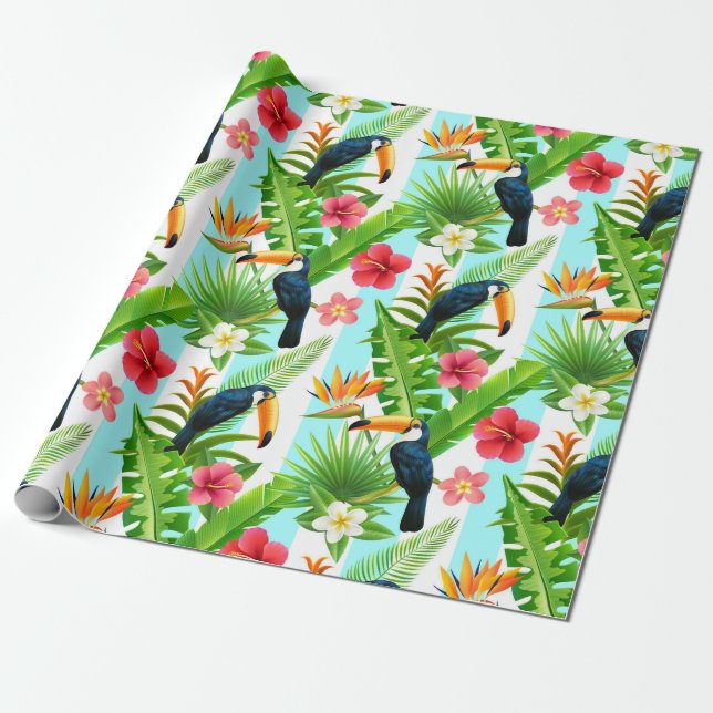 Tropiskt Presentpapper (Utrullad)