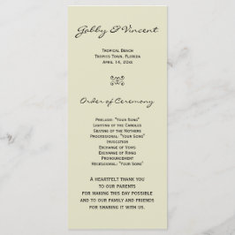 Tropiskt program för bröllop