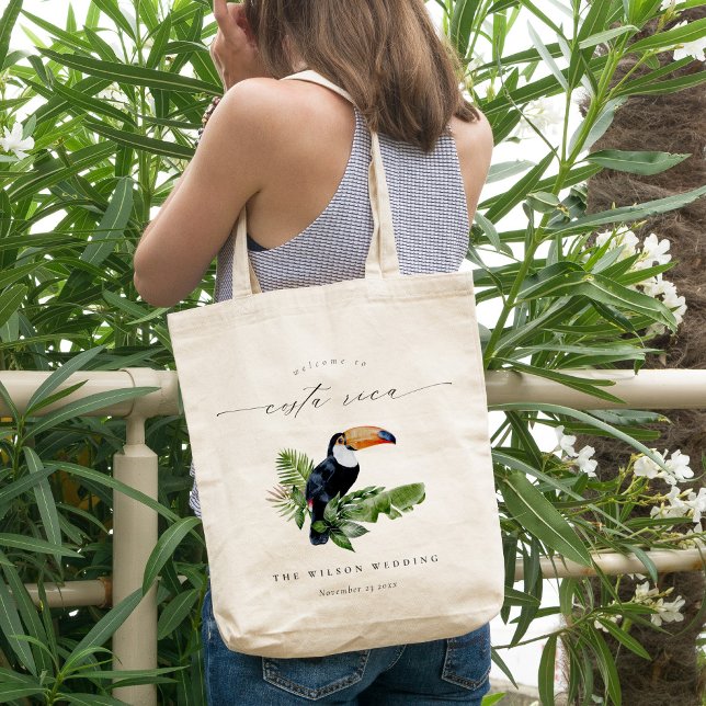 Tropiskt regnskog Toucan Costa Rica Bröllop Tygkasse (Skapare uppladdad)