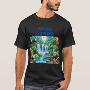 Tropiskt regnskogs vattenfall t shirt
