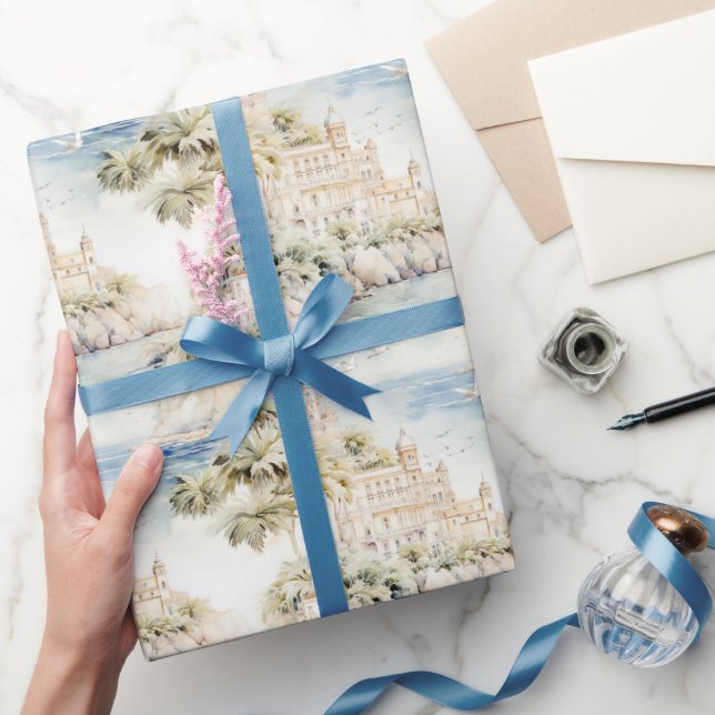 Tropiskt resort okeanos kust presentpapper (Gifting)