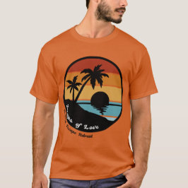 Tropiskt Retreat T- Shirt (med reträtt namn) T
