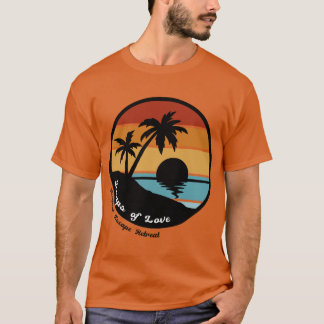 Tropiskt Retreat T- Shirt (med reträtt namn) T