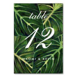 Tropiskt Romantik/Bord nr Bordsnummer