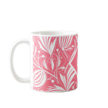 Tropiskt Rosa Blommönster Diamond Monogram