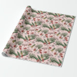 Tropiskt Rosa Flamingo Blommönster Presentpapper<br><div class="desc">Detta eleganta tropiska flamingo-inpackningspapper har ett blommigt mönster av handritade rosa flamingos,  hibiskus- och jasminblommor,  ananas,  bananblad och tropiska drycker,  allt mot en elegant mjuk rosa bakgrund.</div>