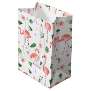 Tropiskt Rosa Flamingo Pattern