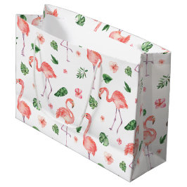 Tropiskt Rosa Flamingo Pattern