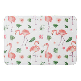 Tropiskt Rosa Flamingo Pattern Bathroom Badrumsmatta