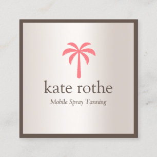 Tropiskt Rosa Handflatan Träd Mobile Spray Tan