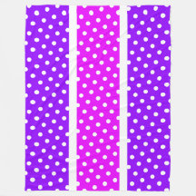 Tropiskt Rosa Lila White Polka Doged Rand