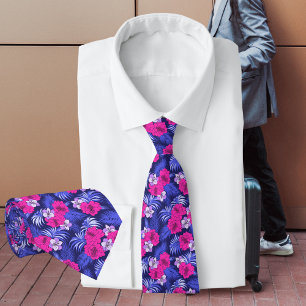 Tropiskt rosa och Lila Slips