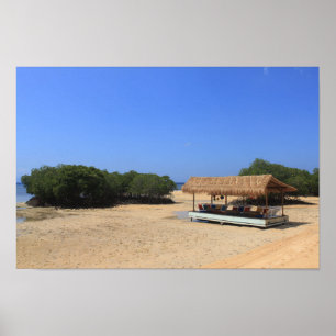 Tropiskt sandstrand poster