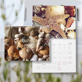 Tropiskt Seashell Photography Anpassningsbar Storl Kalender