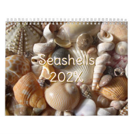 Tropiskt Seashell Photography Anpassningsbar Storl Kalender